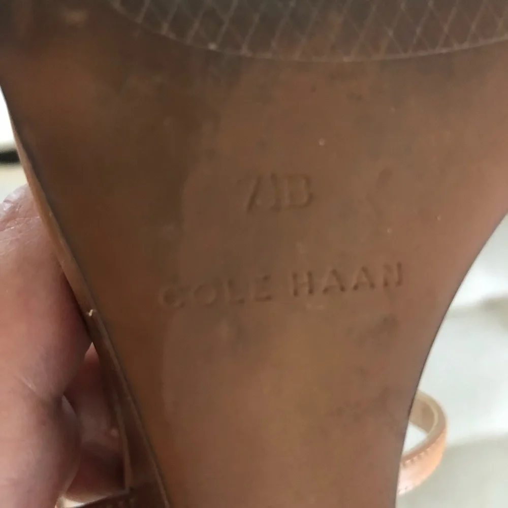 Cole Haan wedge leather sandals- size 7 1/2